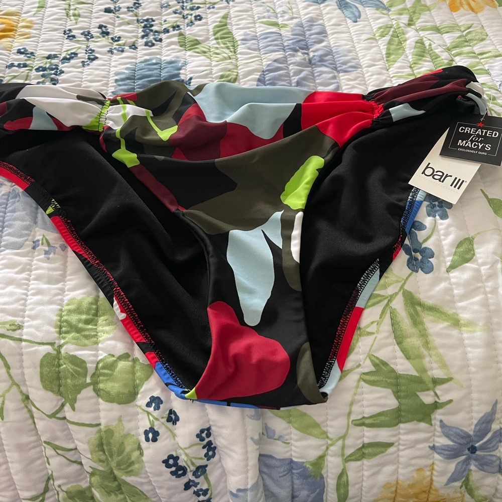 Never use bikini bottoms with tag